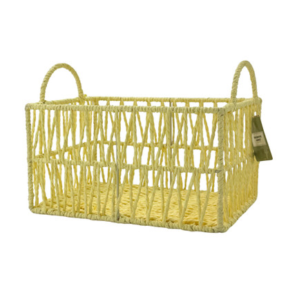 Decorative woven basket
