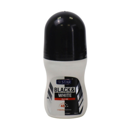 Anti-perspirant roll-on "Black&White", Star, 50 ml