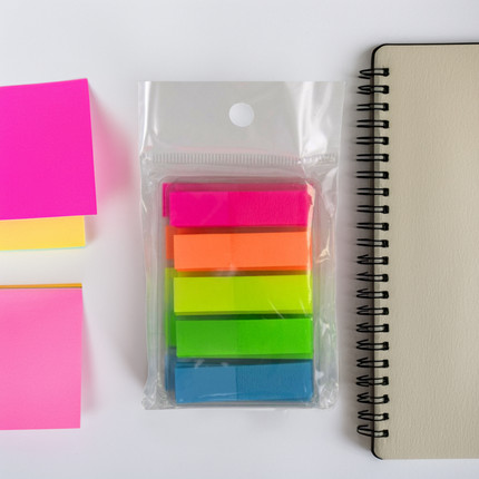 Self-adhesive bookmarks, 500 pcs., 7.5x5.5 cm