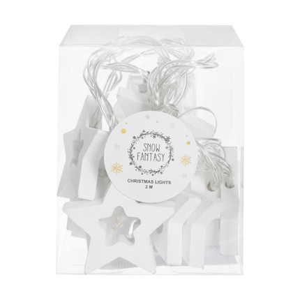 Christmas garland, 2 m, white