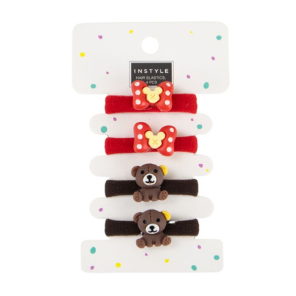 HAIR ELASTICS  4 PCS