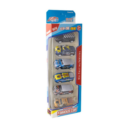 CAR SET, 6PCS-Multicolor