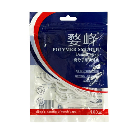 Toothpics (dental floss) in a soft package, 100 pcs