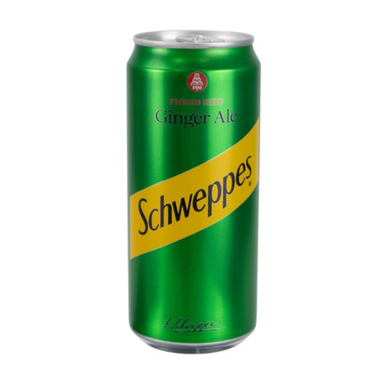 2 of Schweppes Ginger Ale 330 ml