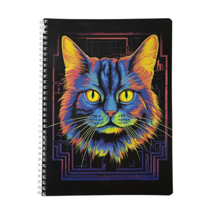 Notebook, A4, 80 sheets, squared, assorted