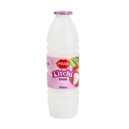 Soft drink, Pran, lychee, 285 ml