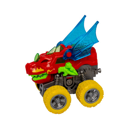 CAR WITH BIG WHEELS (INERTIAL) WITH LIGHT-Blue