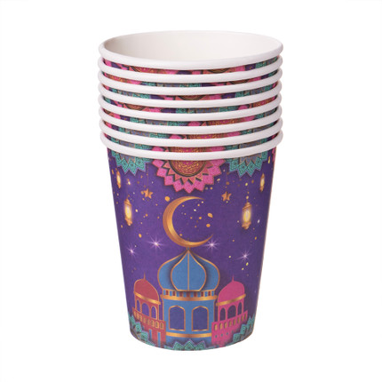 Paper cups "Ramadan", 8 pcs., in assortment