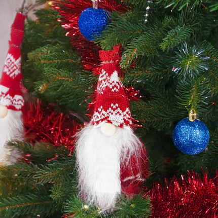Christmas tree decoration "Gnome", Snow fantasy