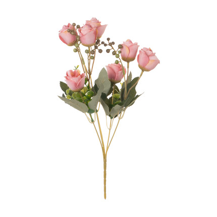 Artificial spray rose, in assortment