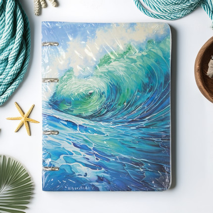 Ring binder notebook, A5, 100 sheets, assorted