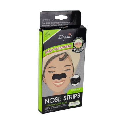 Elegant Nose Strips Charcoal 6pcs