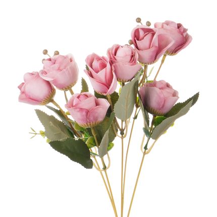 Artificial spray rose, in assortment
