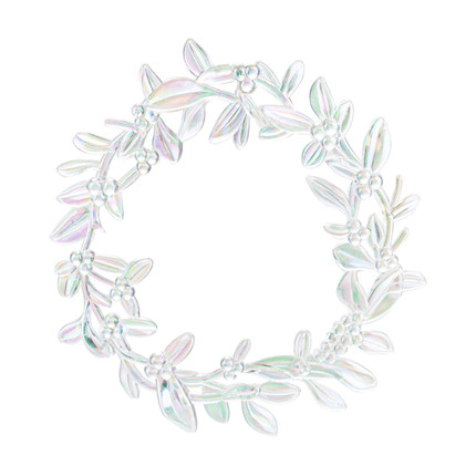 Set of Christmas tree decorations, Snow fantasy, 2 pcs., assorted