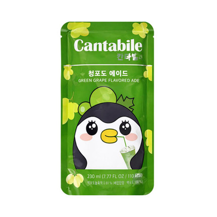 Drink, Cantabile, green grape, 230 ml