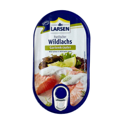 Wild salmon in wild garlic sauce, 200 g