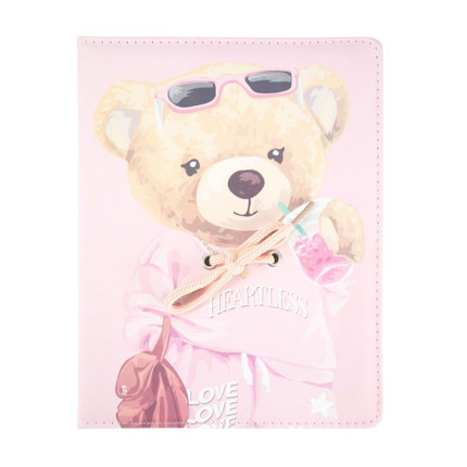 Notebook with print and string, 72 sheets, 16.5x21 cm, assorted