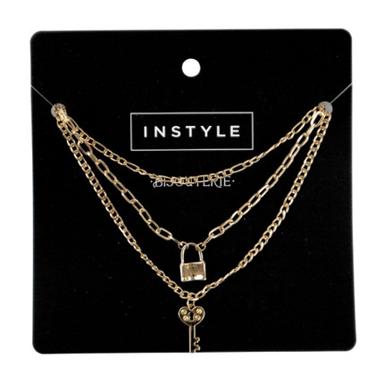 Double necklace with pendants