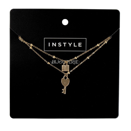 Double necklace with pendants