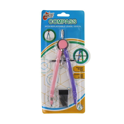 Compass with 19 spare leads, assorted