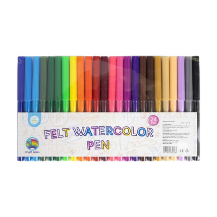 Felt watercolor pen, Kid's Fantasy, 24 pcs