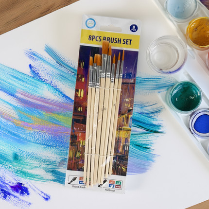 Paintbrush set, 8 pcs