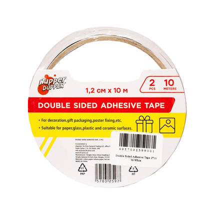 Double Sided Adhesive Tape 2*10 M-White
