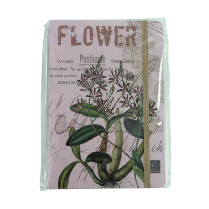 Notebook “Flowers,” A5, 80 sheets, in assortment