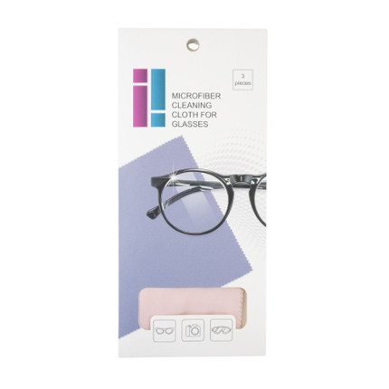 Microfiber cloth for glasses, 3 pcs