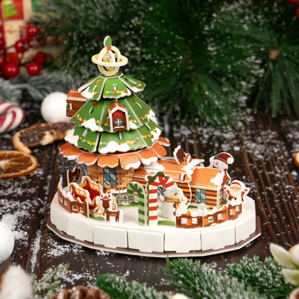 Christmas 3D puzzle, assorted