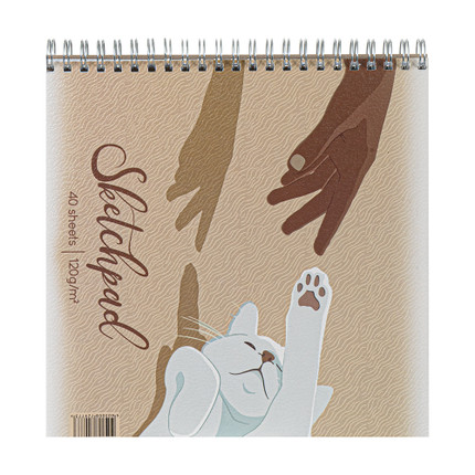 Sketch pad 40 sheets 195x197-Gray -Girl