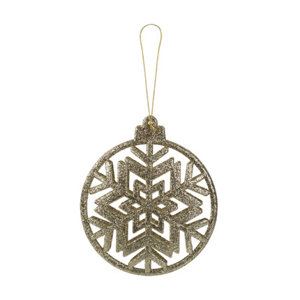 Christmas tree decoration "Shine", Snow fantasy, 10.5 cm, in assortment