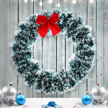 Christmas wreath, Snow Fantasy, 30 cm, assorted