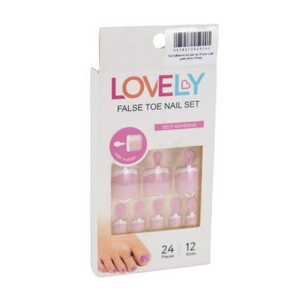 self adhesive toe nail set 24 pcs
