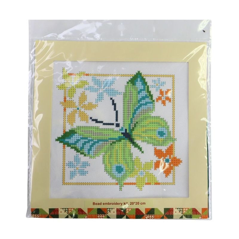 Bead embroidery set, 20×20 cm