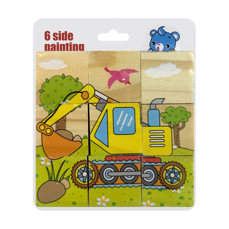 Puzzle blocks, assorted