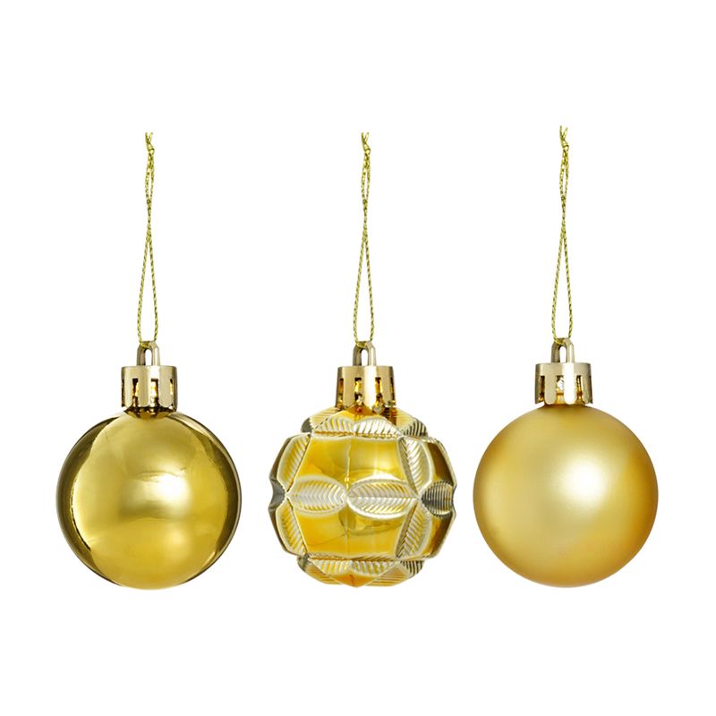 Christmas balls, Snow Fantasy, 4 cm, 9 pcs, assorted