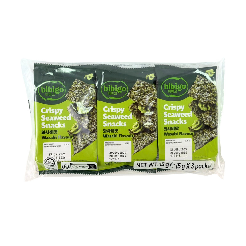 Crispy Seaweed Snacks Wasabi 3*5g