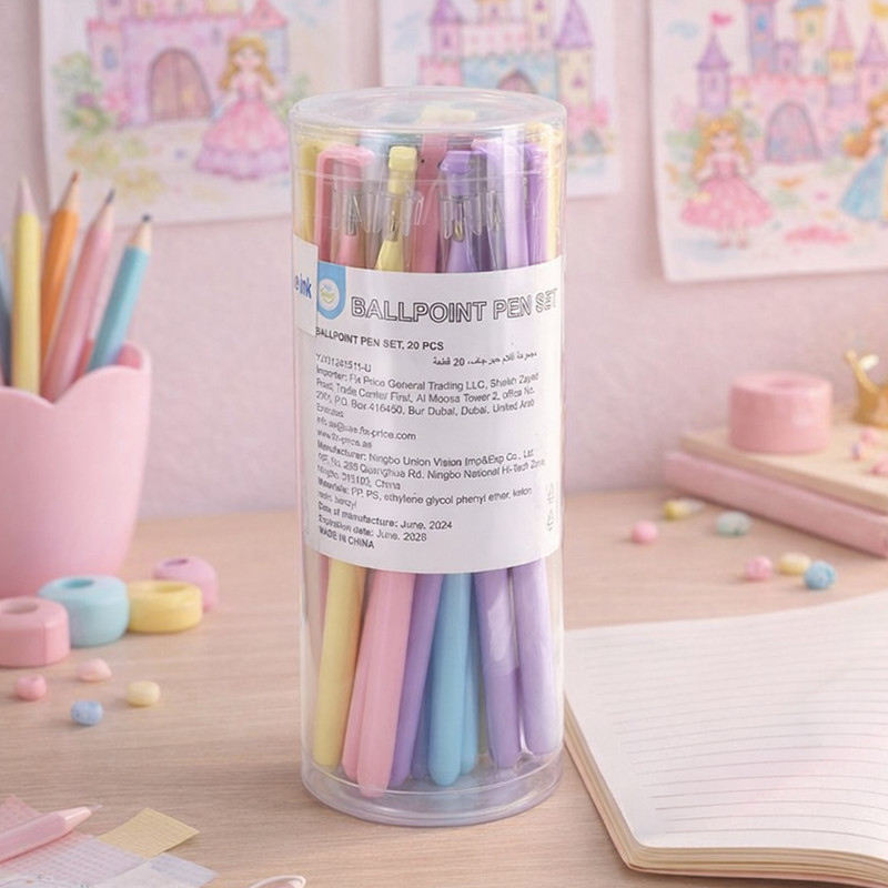 BALLPOINT PEN SET, 20 PCS, KIDS FANTASY