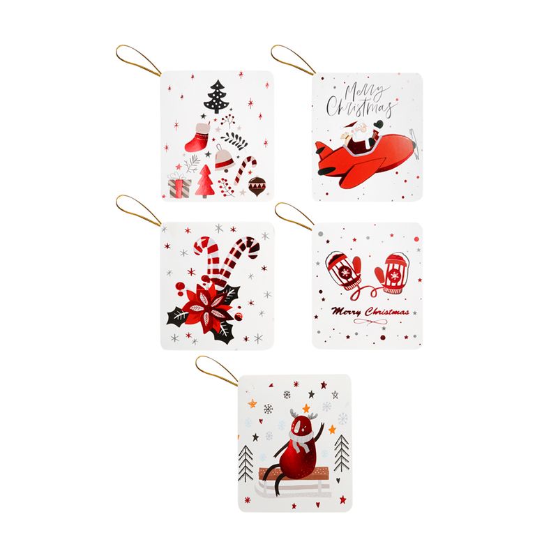 Christmas cards, Snow Fantasy, 5 pcs, assorted