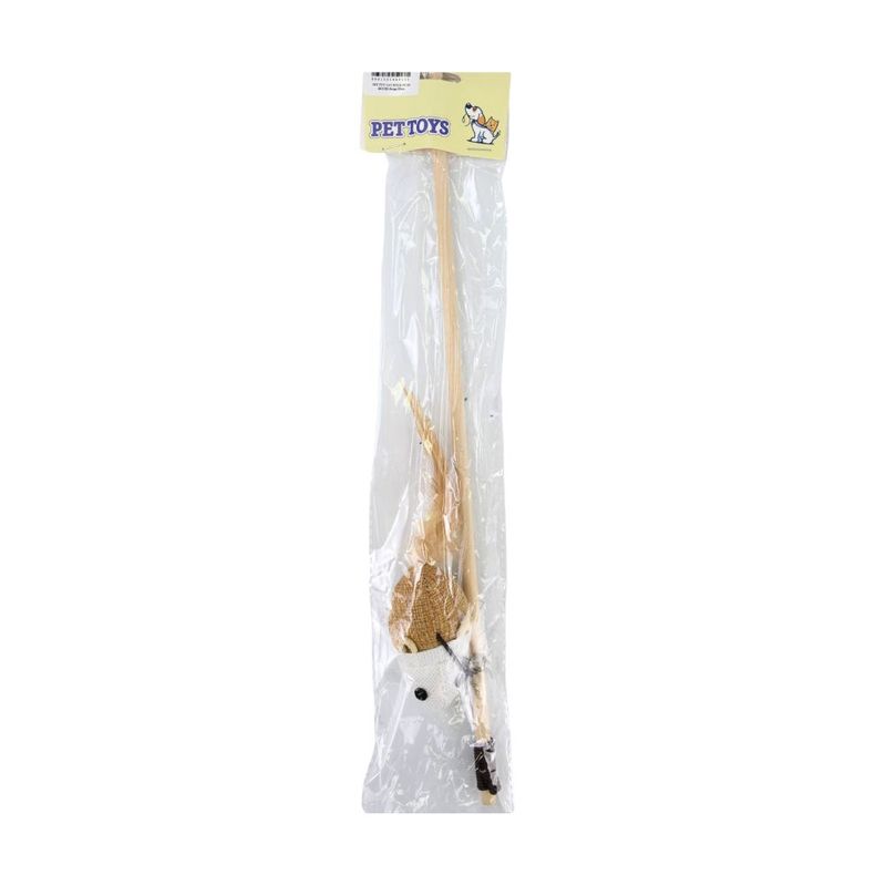Pet toy \"Cat stick with mouse\", in assortment