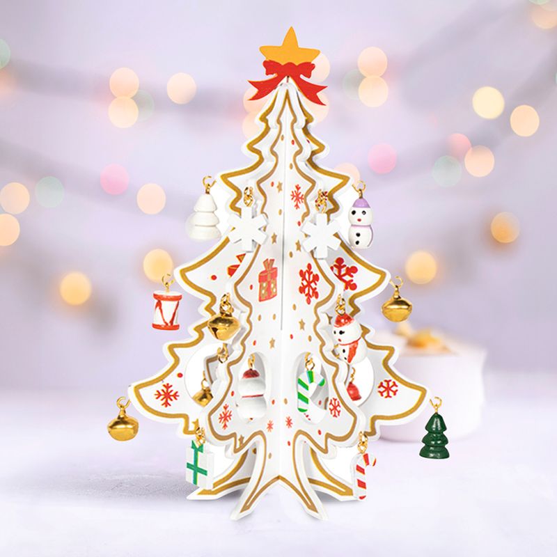 Set: wooden Christmas tree decoration, assorted