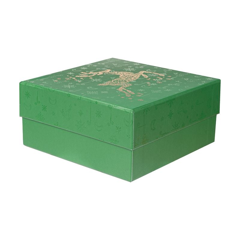 New Year gift box, Snow fantasy, 16.8x16.8x8 cm, assorted