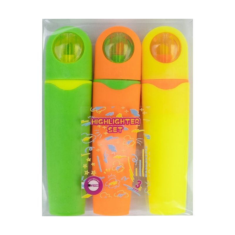 Highlighter set, 3 pcs
