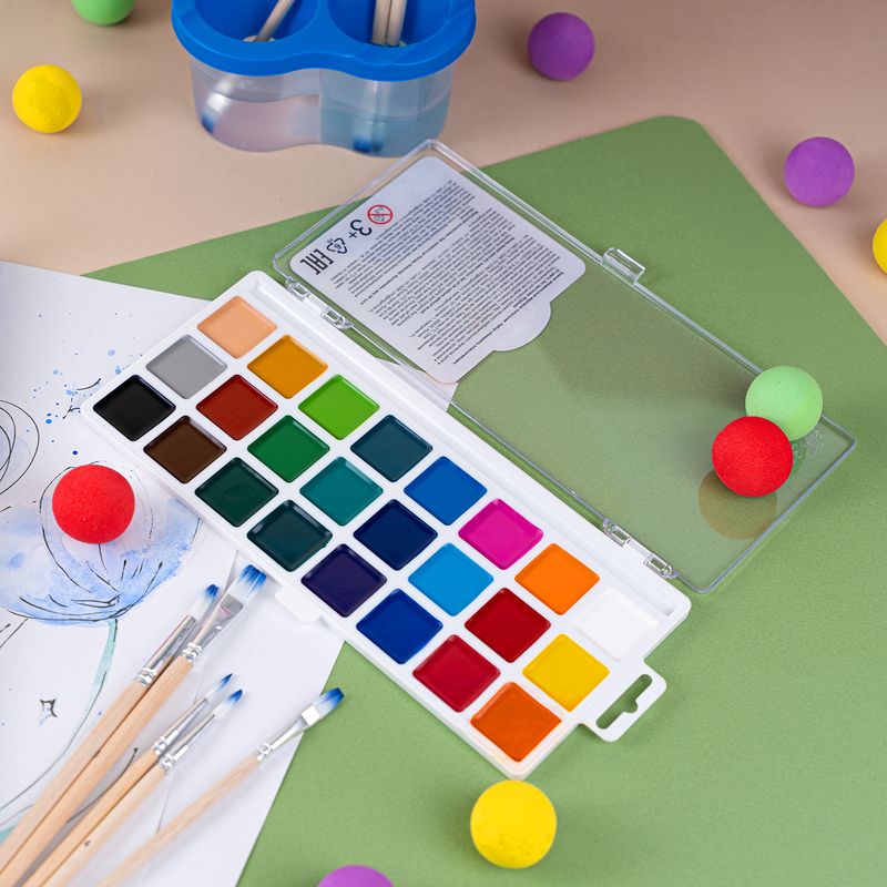 Watercolor paints 24 colors