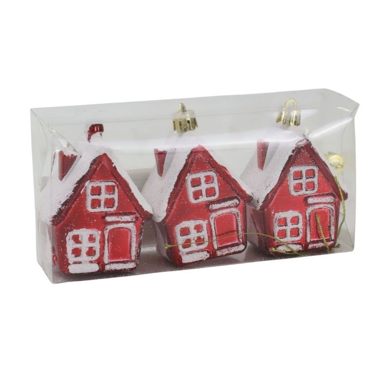 Hanging Christmas decorations, Snow Fantasy, 3 pcs, assorted