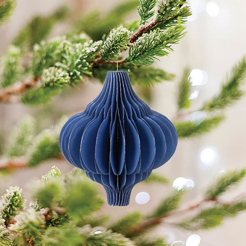 Paper Christmas tree decoration, Snow Fantasy, assorted