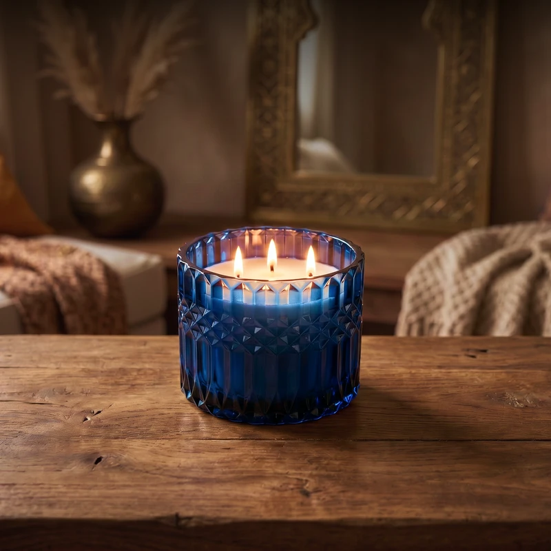 Scented glass candle "Morocco", multiple variants