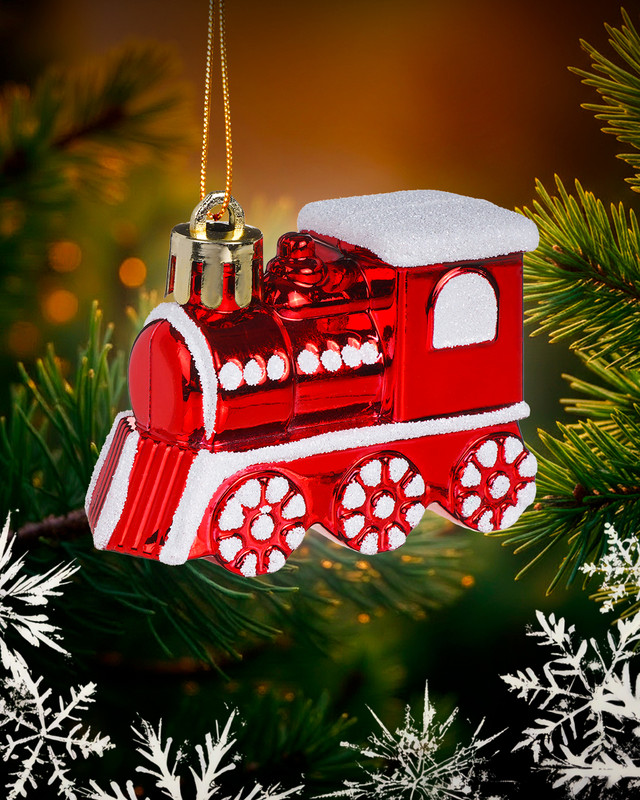 Hanging Christmas decorations, Snow Fantasy, 3 pcs, assorted