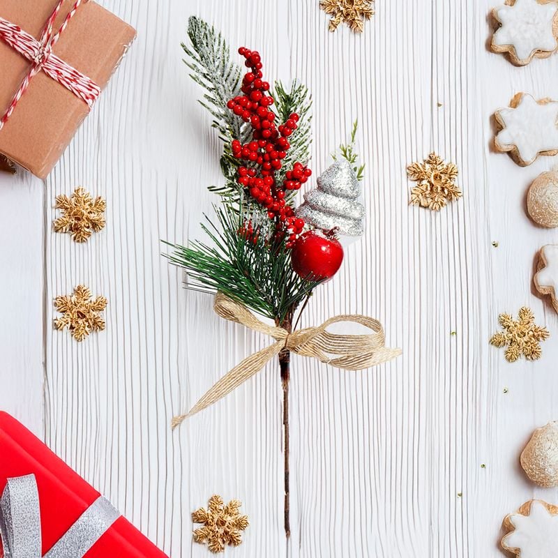 Christmas branch, Snow fantasy, 30 cm